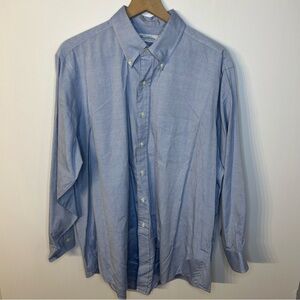 Brooks Brothers Blue Original Polo Shirt, Size 17.5-33, Button Down Collar